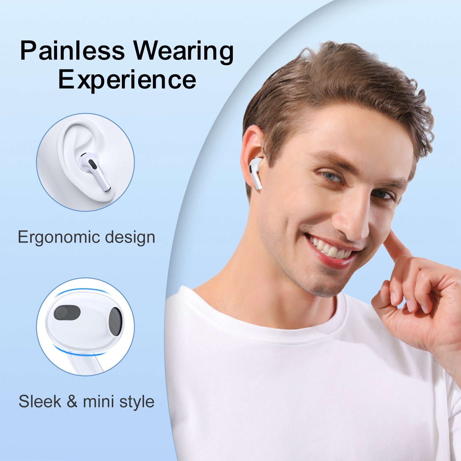 JOYROOM JR-T03S Plus TWS Headset Bilateral Semi-In-Ear Bluetooth Earbuds Wireless Headphones Support Wired Wireless Charging JOYROOM JR-T03S Plus TWS Headset Bilateral Semi-In-Ear Bluetooth Earbuds Wireless Headphones Support Wired Wireless Charging